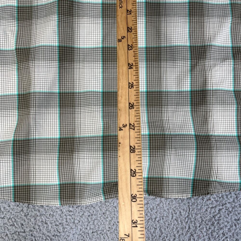 Howler Bros Pearl Snap Shirt Men XL Brown Blue Plaid Snap Huckberry Short Sleeve - Picture 9 of 13
